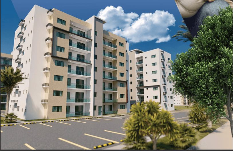 Vista fachada conjunto residencial La Matilde Santiago RD