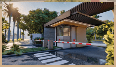 Garita acceso controlado La Matilde Residencial Santiago