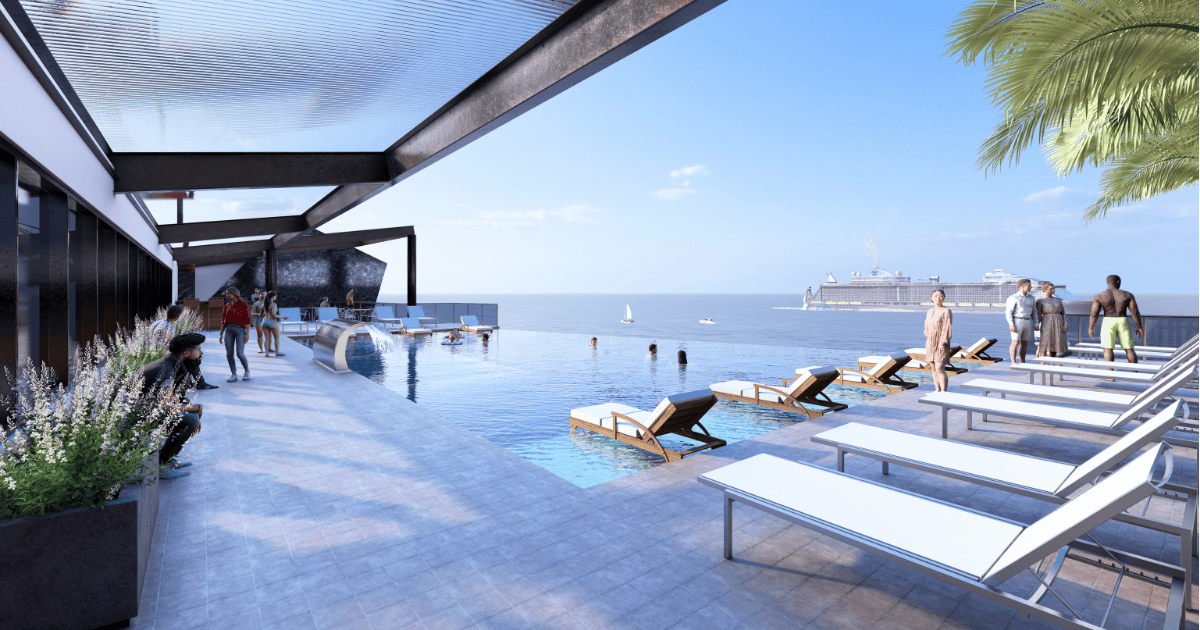 Brickell Center Towers – Infinity pool rooftop