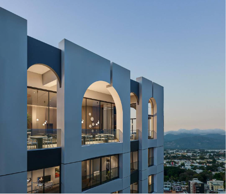 031 Tower — arcos, área común